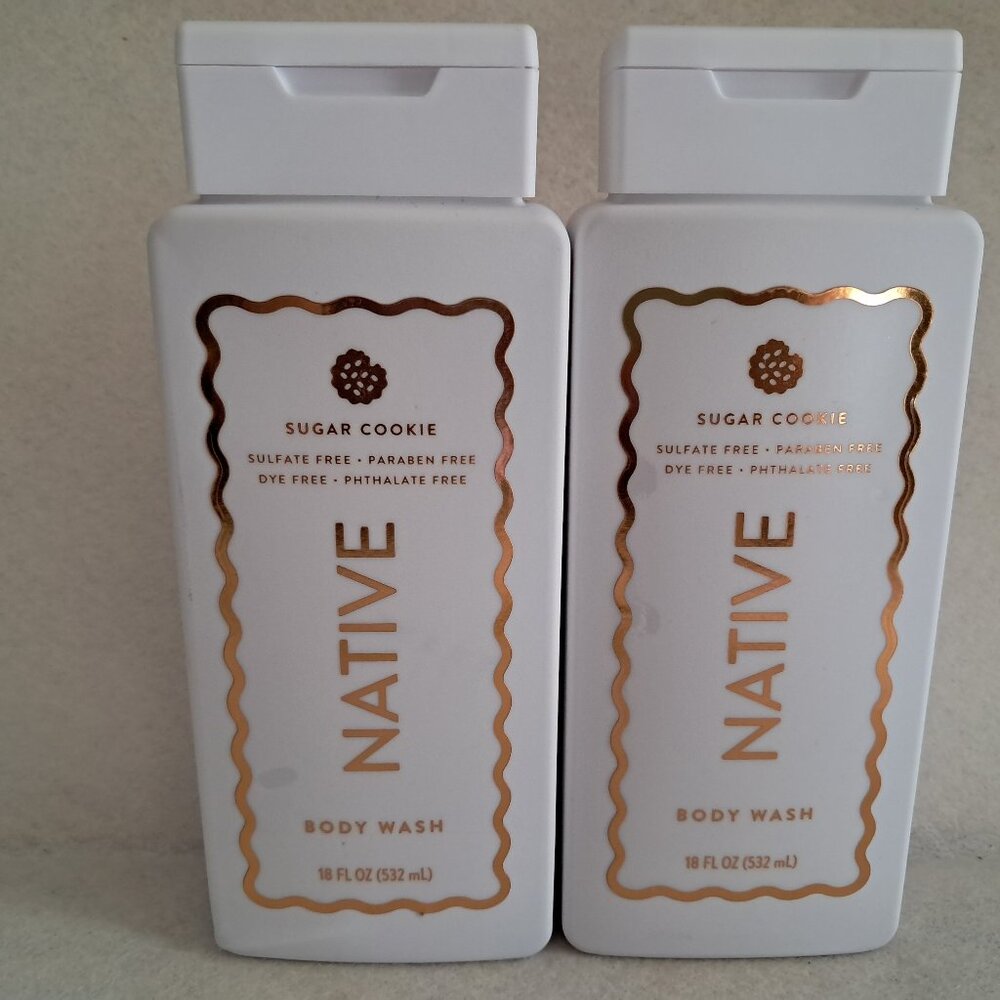 2x Native Body Wash SUGAR COOKIE 18oz NEW